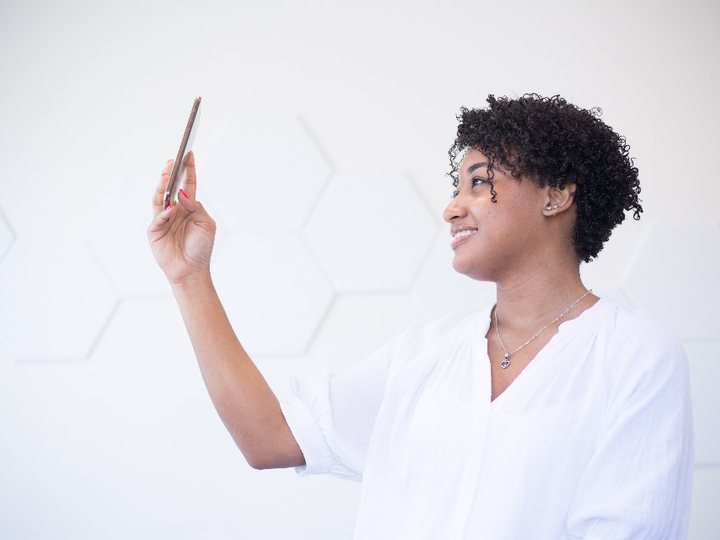 A member browsing a phone